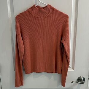 Ann Taylor Peach Cowl Neck Sweater